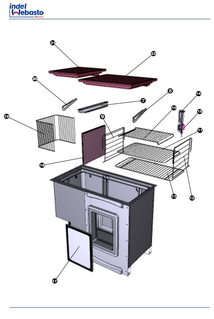 Isotherm Built-In Box 172 Spare Parts