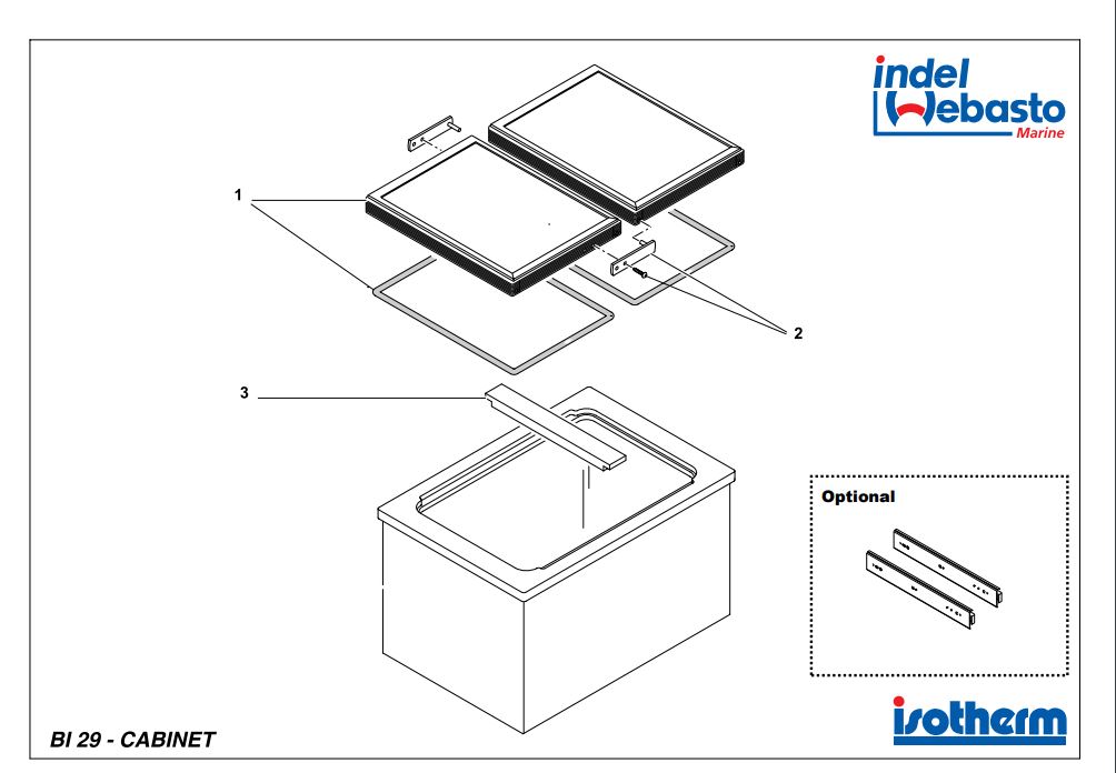 Isotherm Built-In Box 29 Spare Parts
