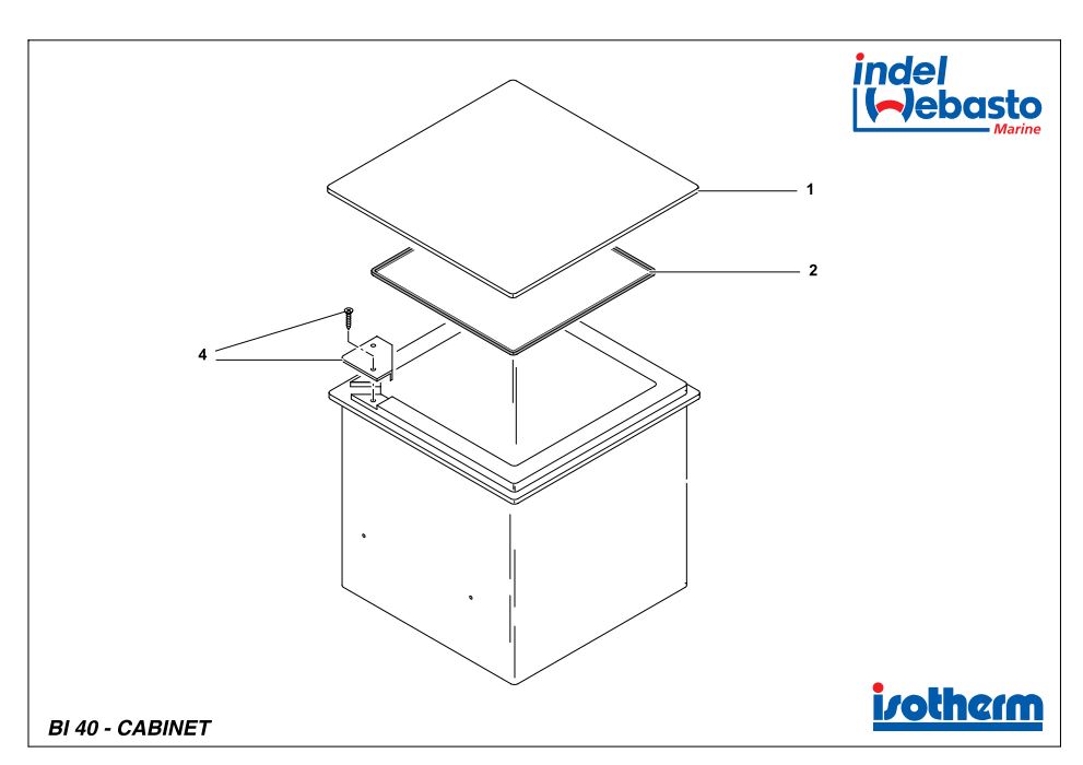 Isotherm Built-In Box 40 Spare Parts