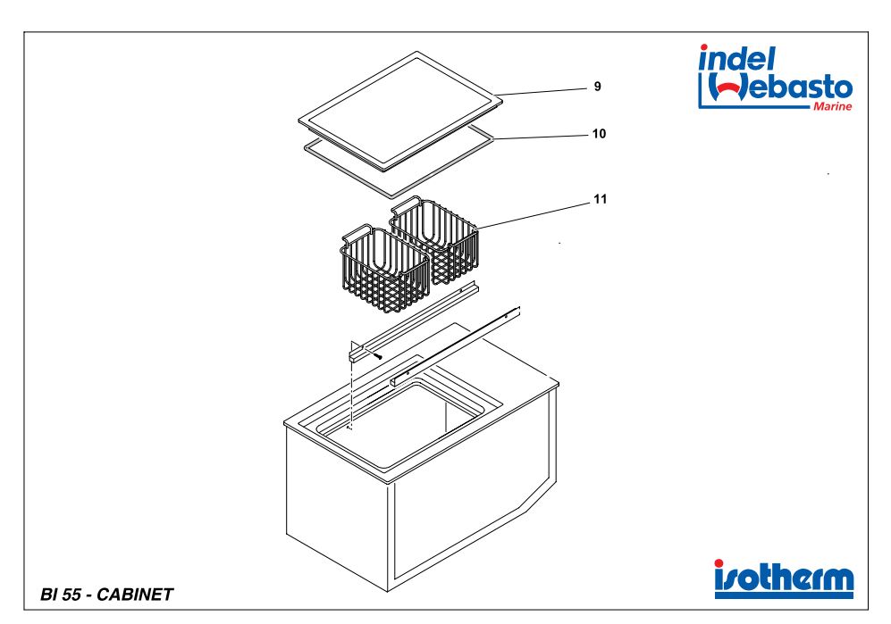 Isotherm Built-In Box 55 Spare Parts
