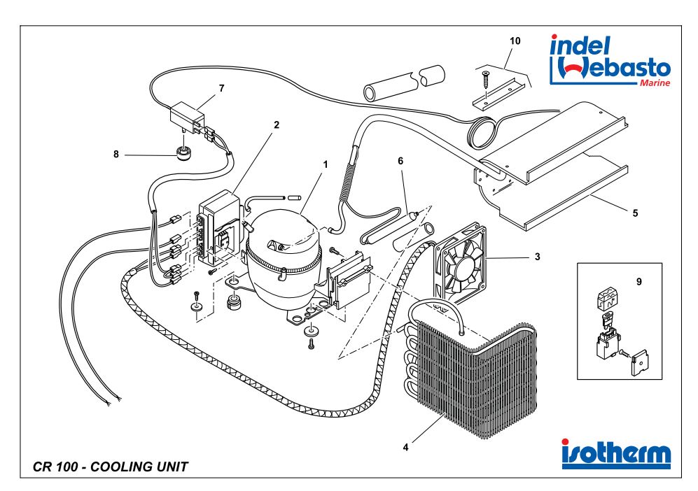 Isotherm Cruise 100 Fridge Spare Parts