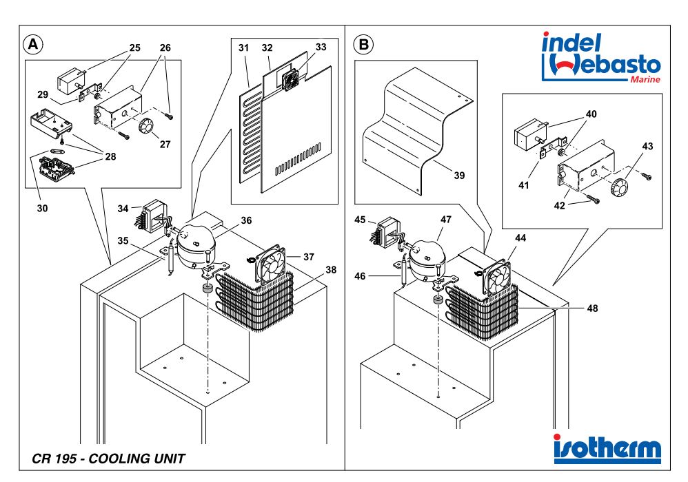 Isotherm Cruise 195 Fridge Spare Parts