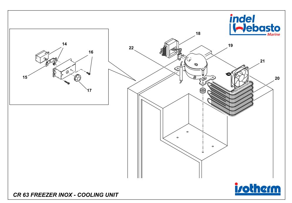 Isotherm Cruise 63 Freezer Spare Parts