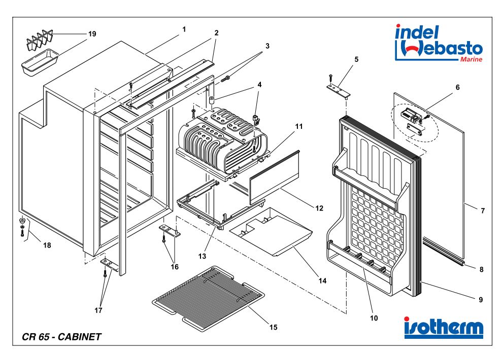 Isotherm Cruise 65 C Fridge Spare Parts