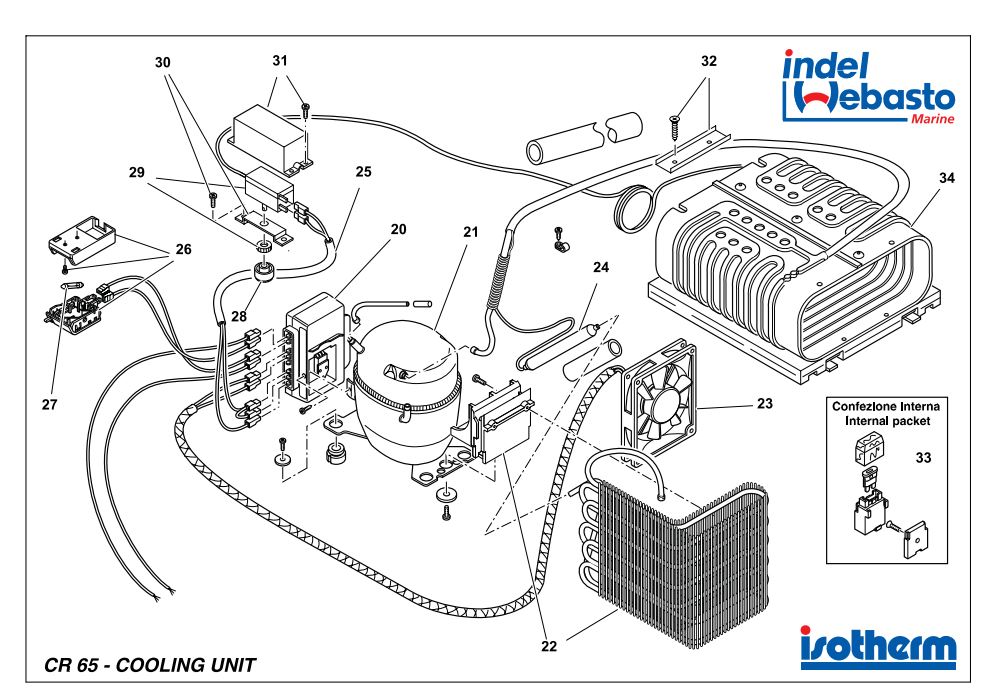 Isotherm Cruise 65 Fridge Spare Parts