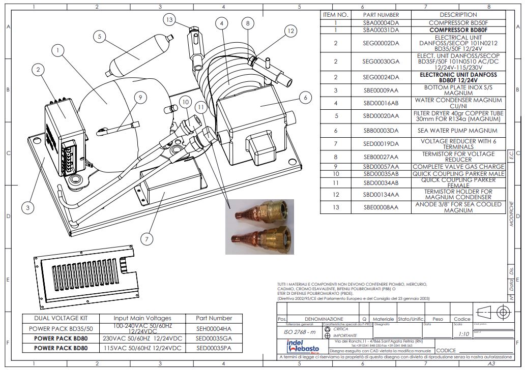 Isotherm Magnum Cooling Unit Spare Parts