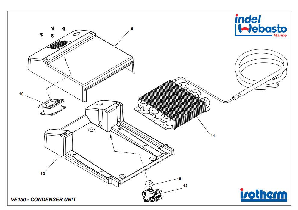 Isotherm VE150 Cooling Unit Spare Parts