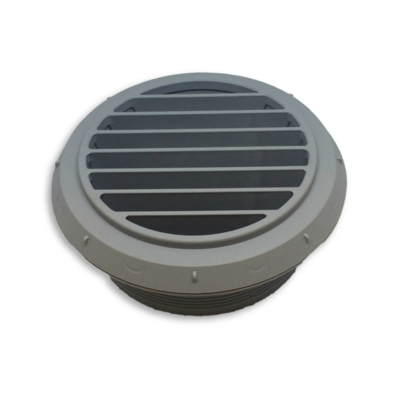 Webasto 90mm Fixed Grey 90° Ducting Outlet Vent