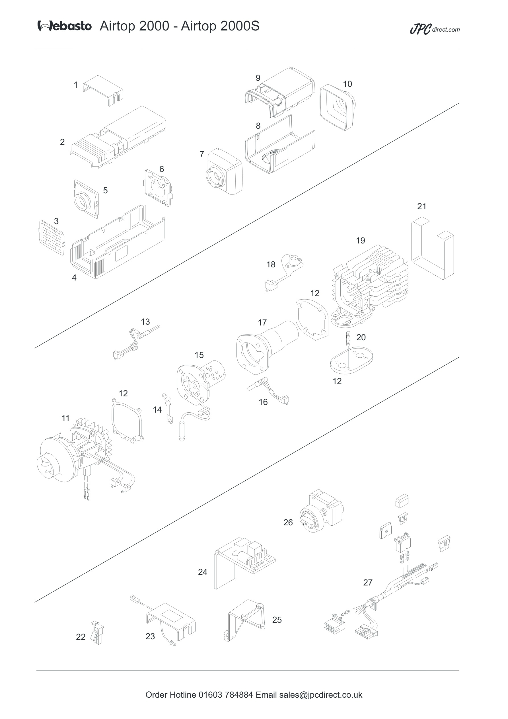 Air Top 2000 Parts Diagram