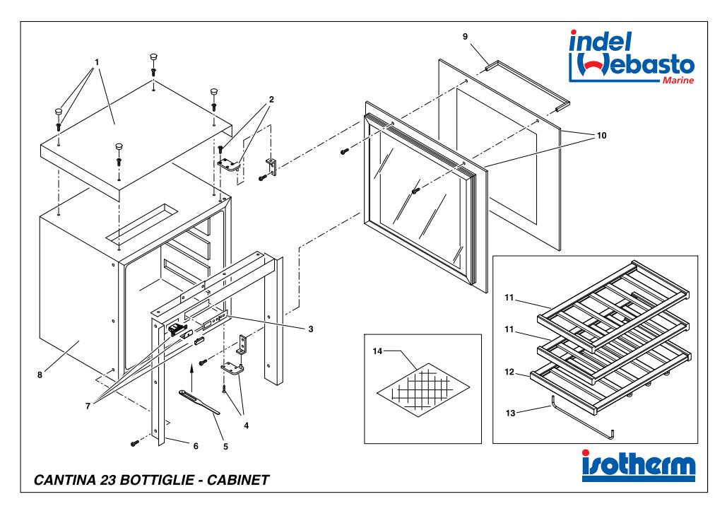 Divino Wine Cellar 23 Spare Parts