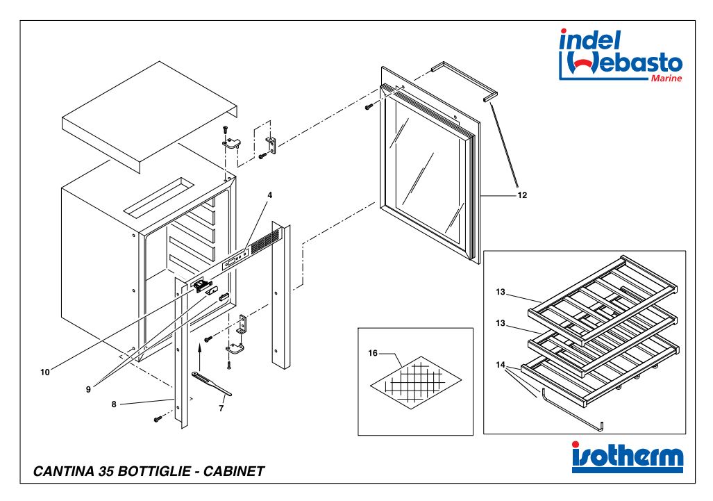 Divino Wine Cellar 35 Spare Parts