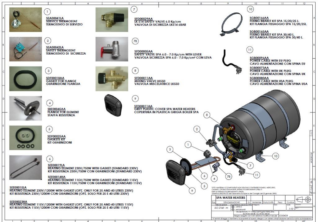 Spare Parts for the Isotemp Spa Water Heater