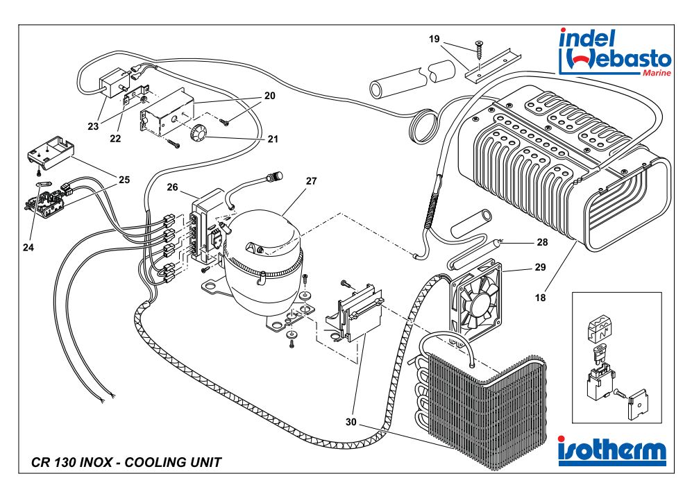 Isotherm Cruise 130 Inox Spare Parts 2 Isotherm Cruise 130 Inox Spare Parts 2