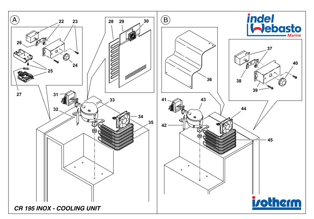 Isotherm Cruise 195 Inox Spare Parts 2