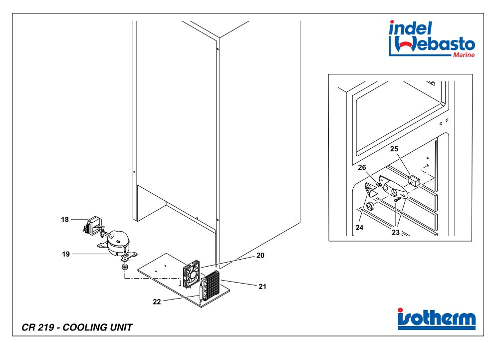 Isotherm Cruise 219 Silver Line Spare Parts 2