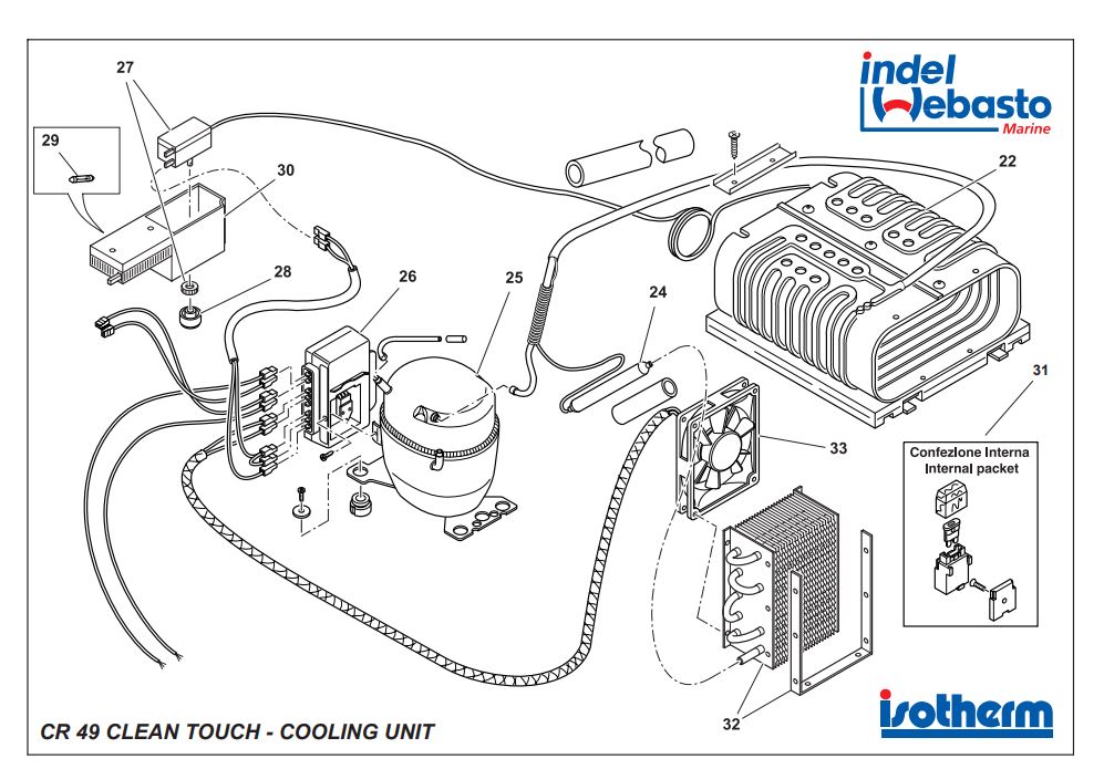 Isotherm Cruise 49 Clean Touch Spare Parts 2