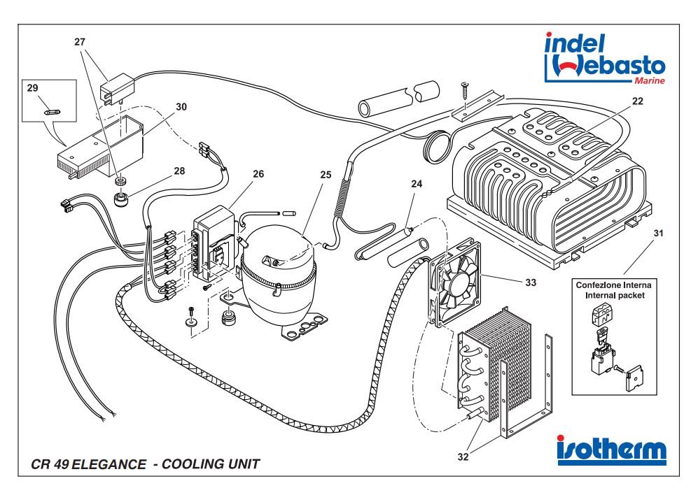 Isotherm Cruise 49 Elegance Spare Parts 2