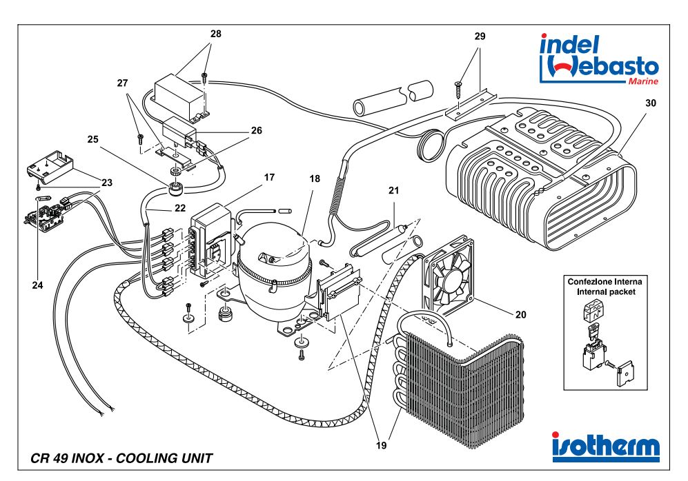 Isotherm Cruise 49 Inox Spare Parts 2