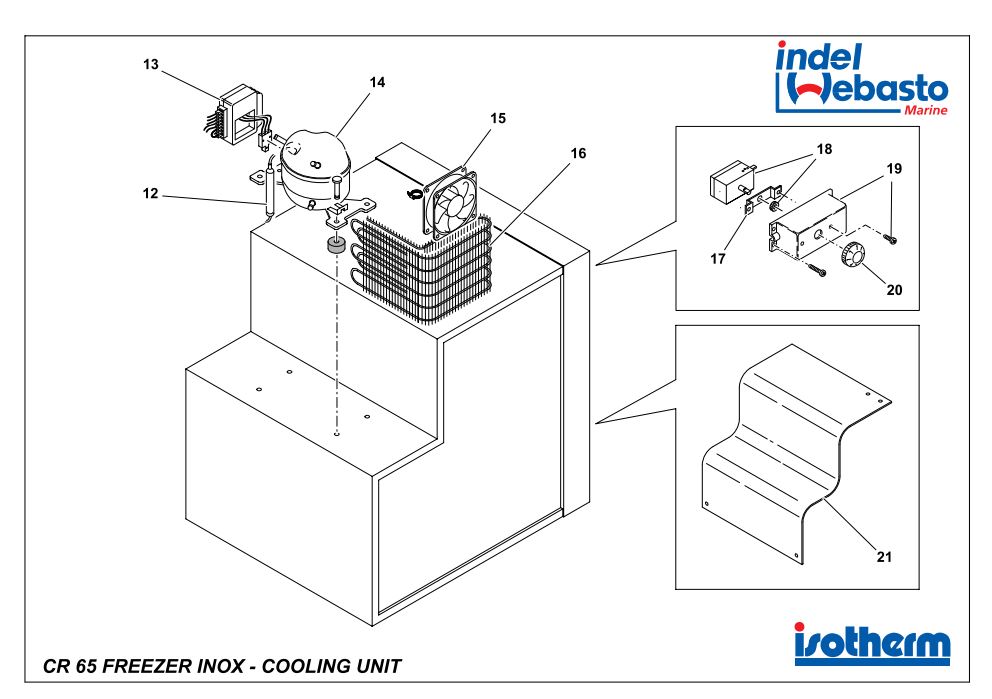 Isotherm Cruise 65 Freezer Inox Spare Parts 2 Isotherm Cruise 65 Freezer Inox Spare Parts 2