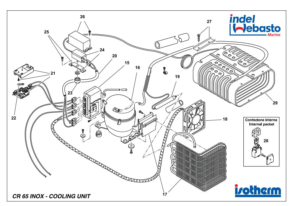 Isotherm Cruise 65 Inox Spare Parts 2 Isotherm Cruise 65 Inox Spare Parts 2