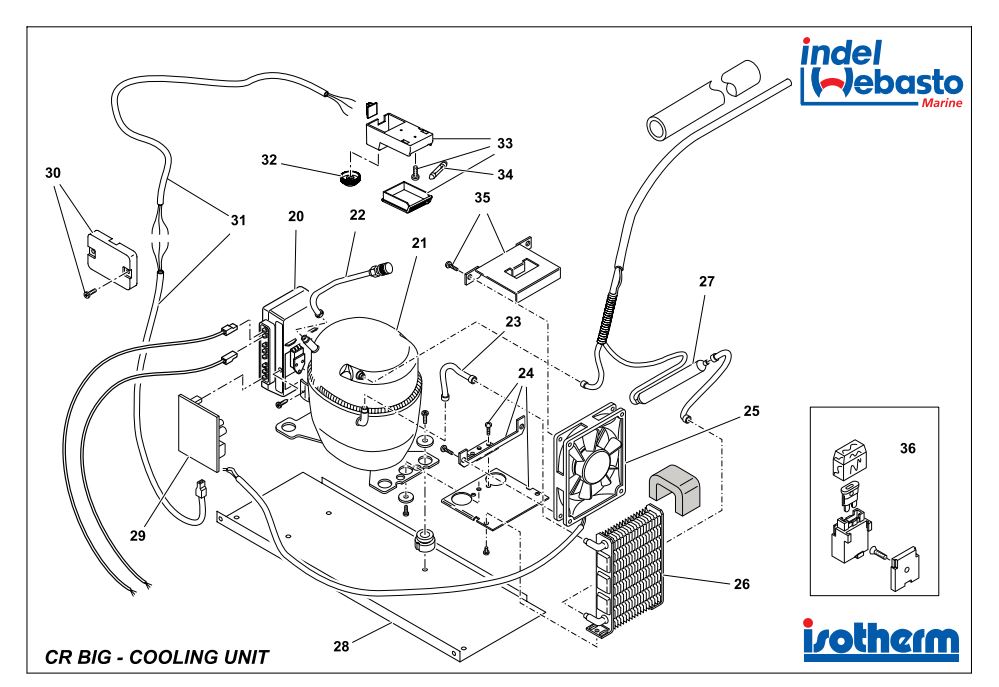 Isotherm Cruise 90 BIG Spare Parts 2