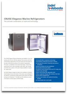 Isotherm Cruise Elegance Fridges Data Sheet