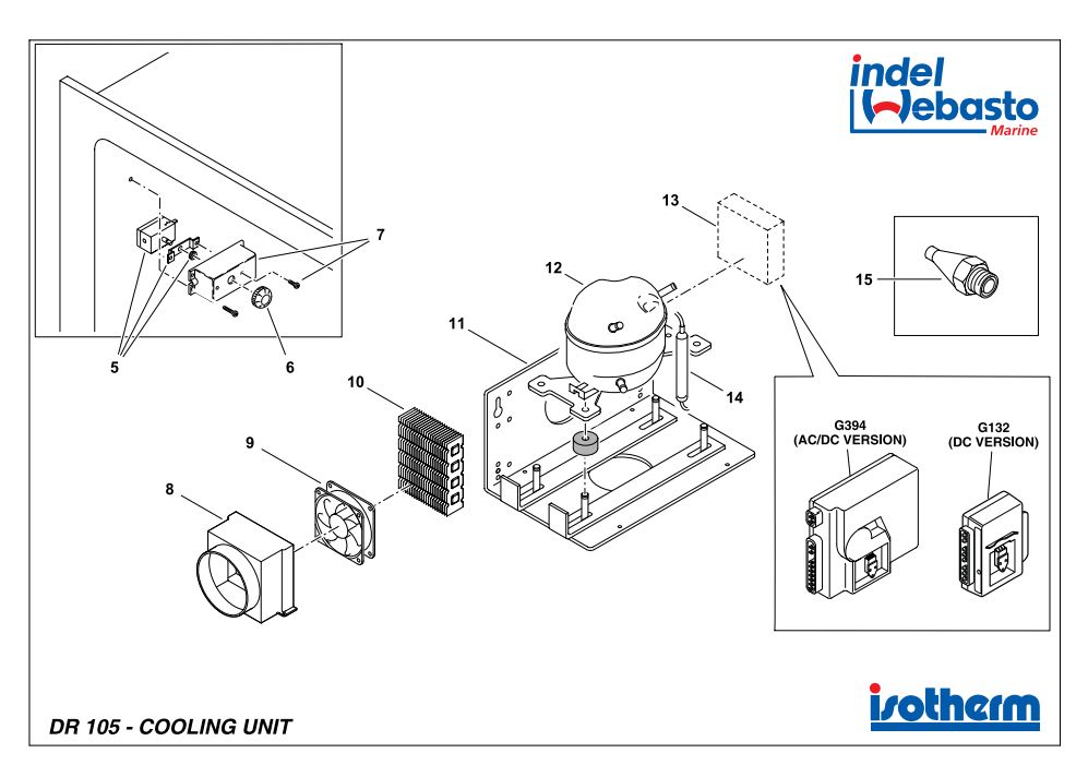 Isotherm Drawer 105 Spare Parts 2