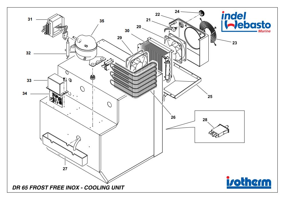 Isotherm Drawer 65 Inox Freezer 2 Isotherm Drawer 65 Inox Freezer 2