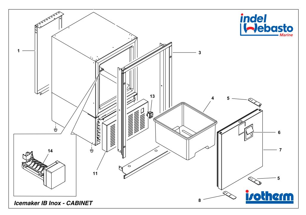 Isotherm White Ice Inox Icemaker Isotherm White Ice Inox Icemaker