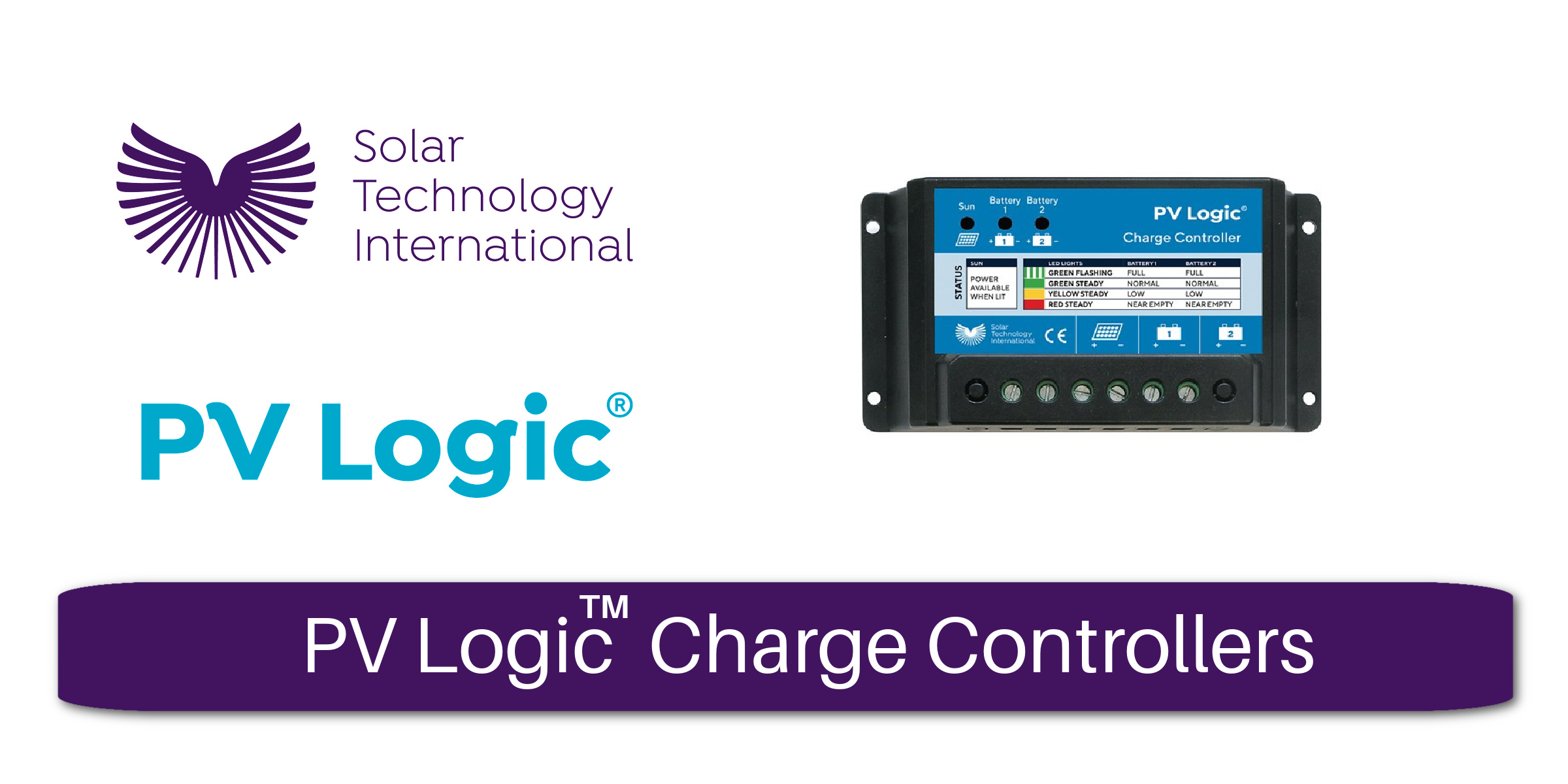 PV Logic Solar Panel Charge Controllers