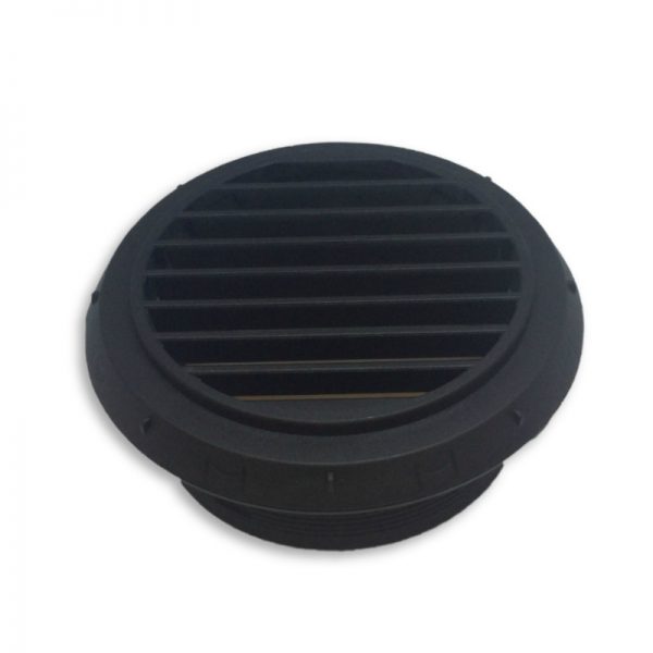 Webasto 90mm Fixed Black 90° Ducting Outlet Vent