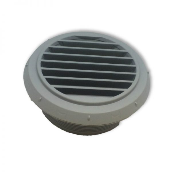 Webasto 90mm Fixed Grey 45 degree Ducting Outlet Vent